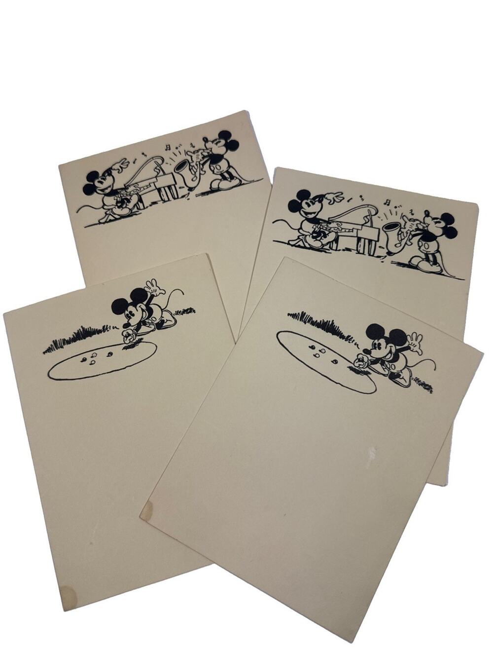 Vintage Mickey Mouse Note Paper